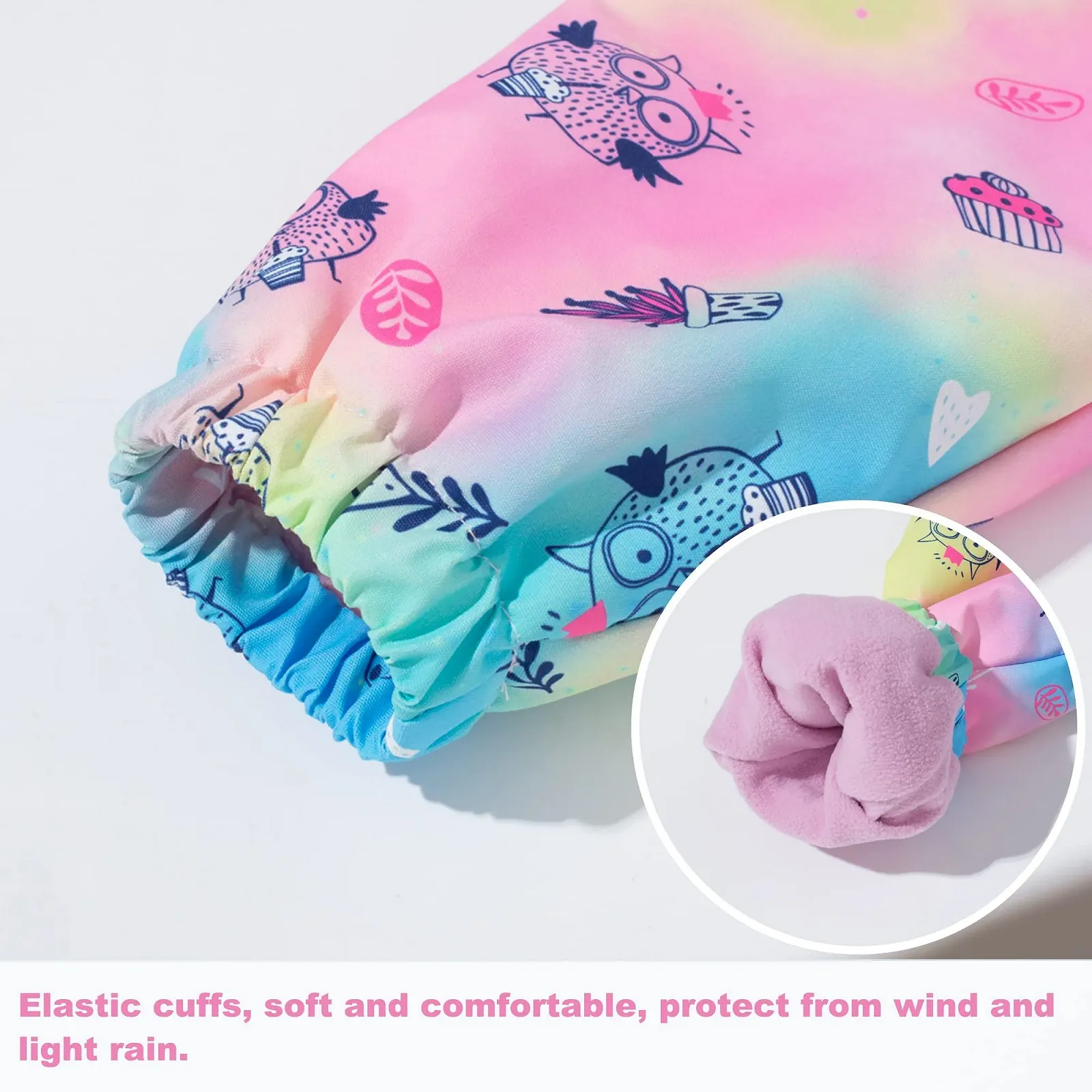 Куртка дощова для дівчат з капюшоном, водонепроникна, софтшел, перехідна, вітрозахисна, фото №6