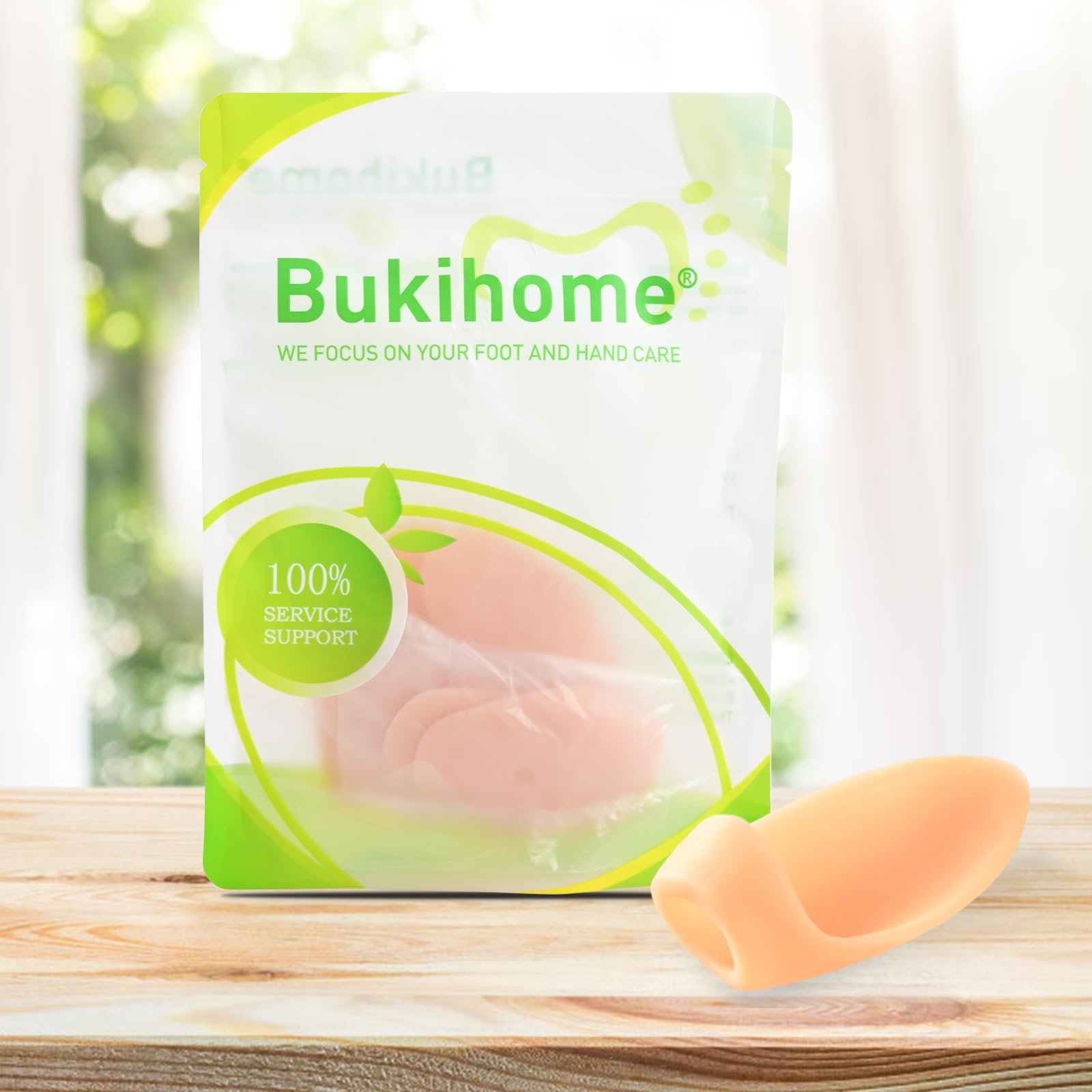 Гелеві Захисні Накладки Bukihome Hallux Valgus, Світло-Бежевий, 10 шт, фото №7
