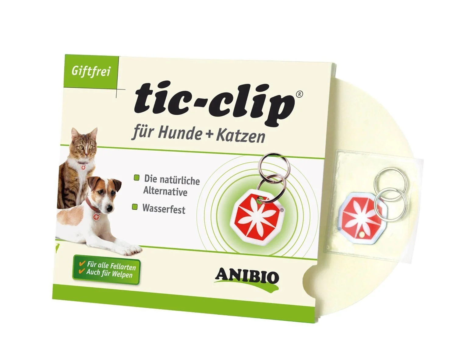 Кліпса від кліщів Anibio Tic Clip для собак та котів, фото №1