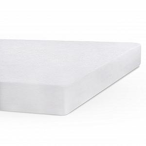 Наматрасник SWEET HOME Jersey and Cotton 90 x 200 см, Антибактериальный, Устойчивый к поту и без морщин - Стираемый чехол с эластичными и адаптируемыми углами, 90 x 200 x 25 см, Белый synthetic.ua - Фото 1