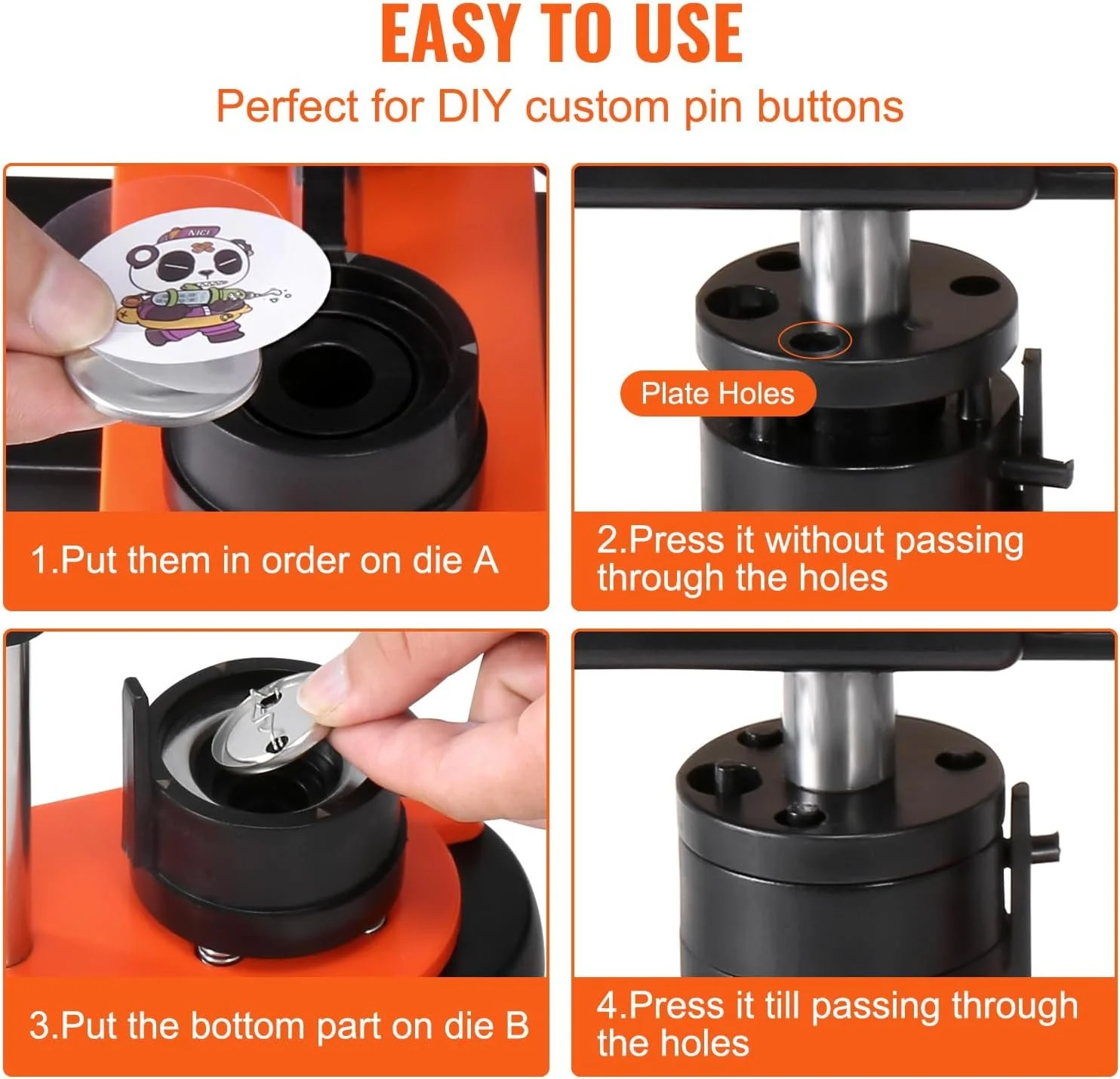 Станок для изготовления значков Vevor JMB-32 / Black, фото №5