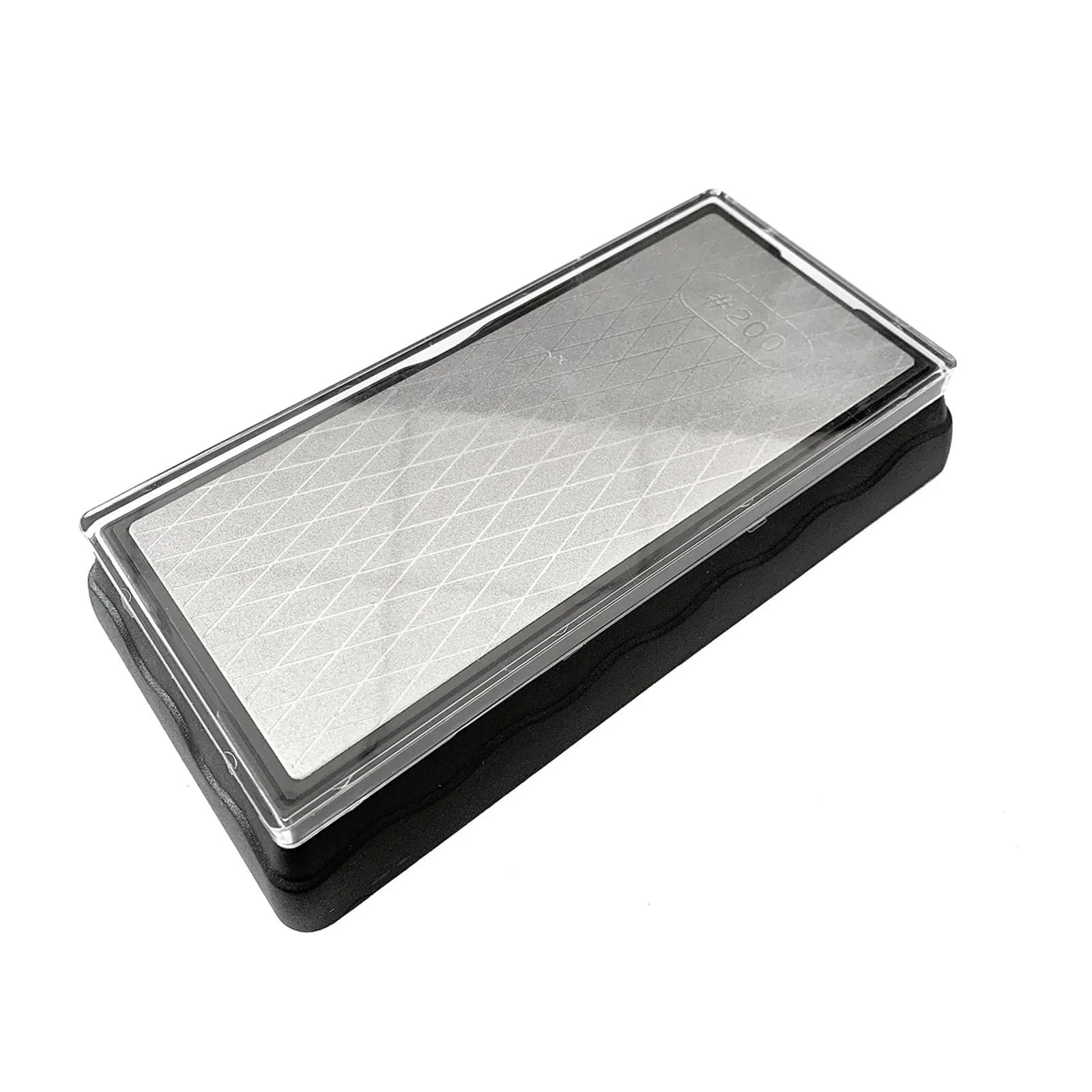 Камінь точильний алмазний двосторонній 200/400/600 GRIT антиковзка основа, фото №1