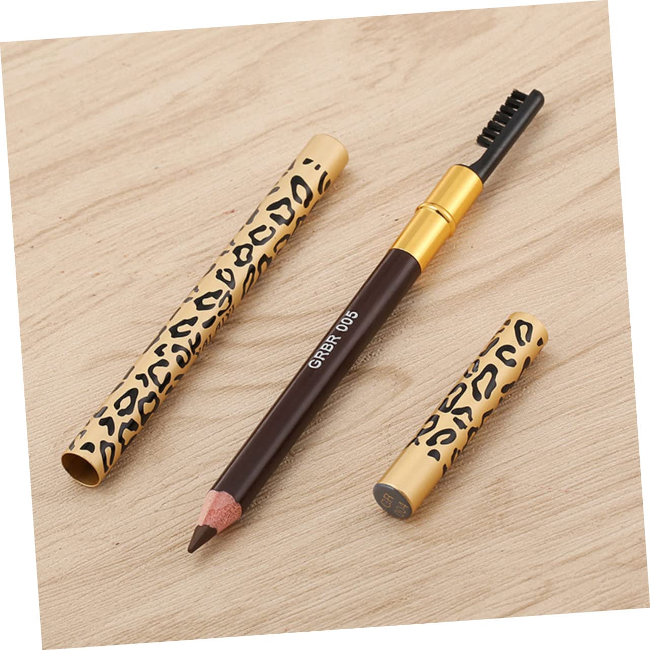 Карандаш для бровей minkissy 5 Double-Sided Eyebrow Pencil с щеткой 2 в 1 pen pen, фото №4