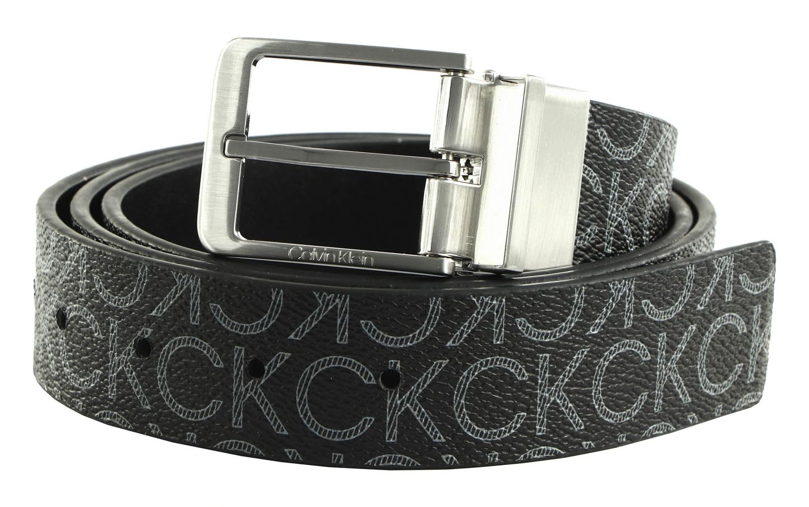 Ремень Calvin Klein CK Adj/Rev Vital Gift Set 35 мм W95 Черный / Classic Mono, Черный / Classic Mono, фото №1
