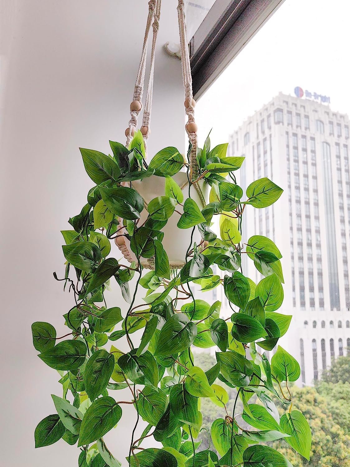 Штучна підвісна рослина з кашпо Comtelek, набір, макраме, бохо, фото №6 Штучна підвісна рослина з кашпо Comtelek, набір, макраме, бохо, фото №6