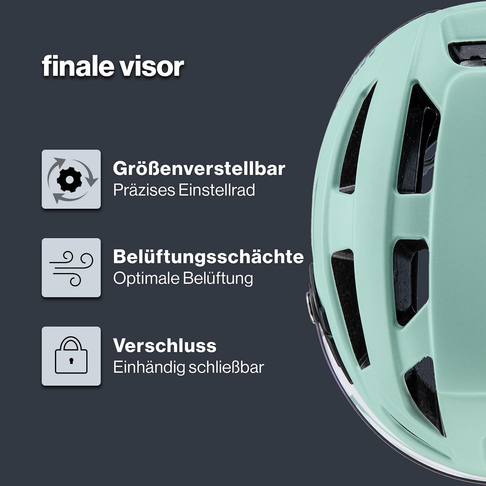Шлем Uvex Finale Visor с LED-подсветкой, фото №2