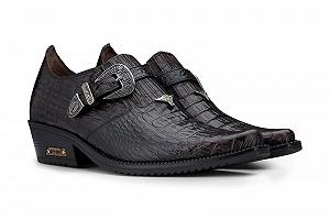 Туфли в стиле панк из натуральной кожи с крокодиловым узором Infinity Leather Cuba synthetic.ua - Фото 1