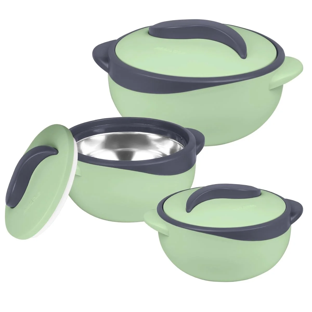 Набір термокаструль Pinnacle 3 предмети 2,46/1,42/0,95 л З кришкою Нержавіюча сталь, фото №1