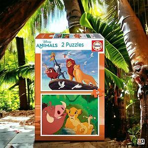 Пазл Educa Disney Lion King 2 x 48 эл. (18629) synthetic.ua - Фото 1