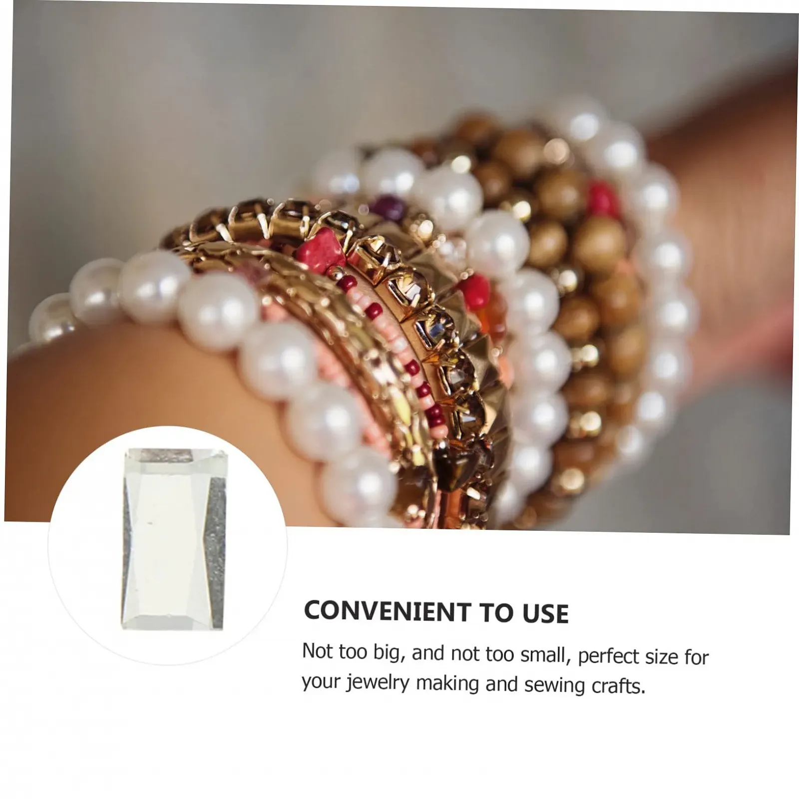 Плитка мозаїчна NUOBESTY 800 шт., скляна, біла, фото №4