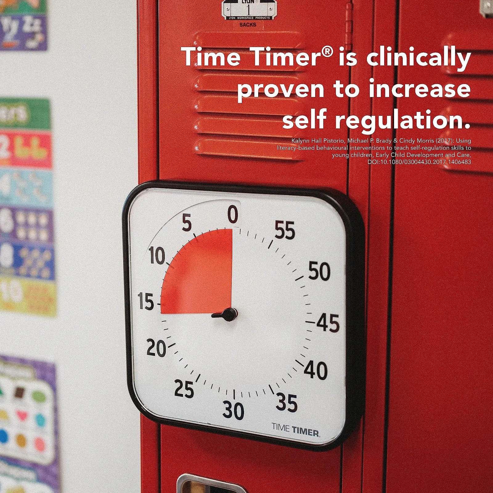 Визуальный аналоговый таймер TIME TIMER Original Large 30 x 30 см 60 минут Черный, фото №5 Визуальный аналоговый таймер TIME TIMER Original Large 30 x 30 см 60 минут Черный, фото №5