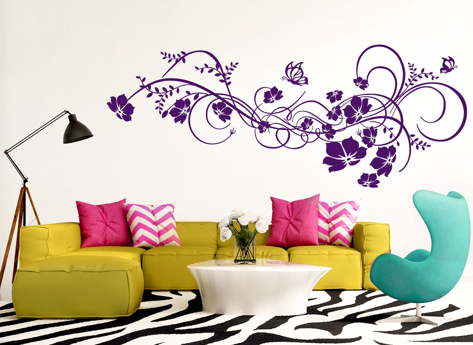 Наклейка на стіну Grandora Flower Tendril Levinia W973 197 x 78 см біла, фото №4