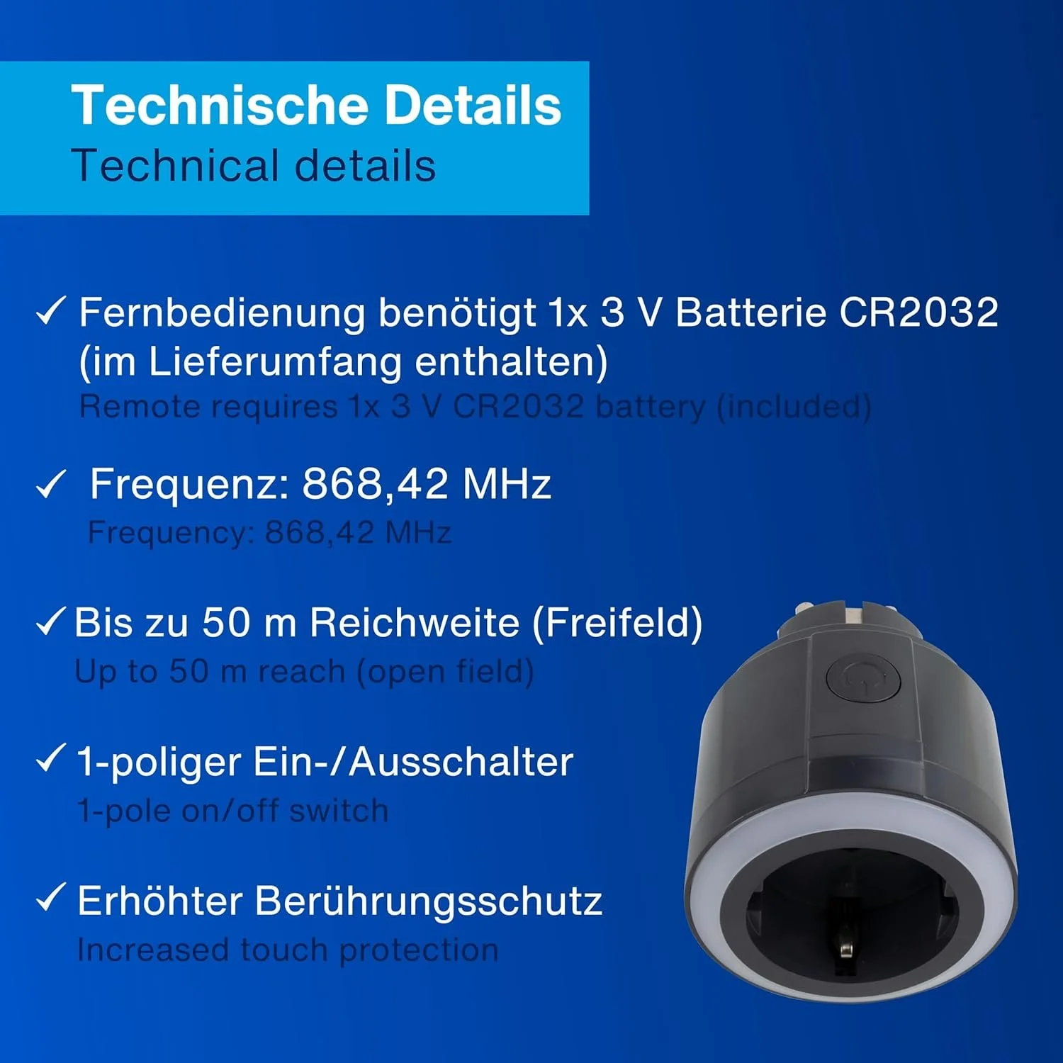 Набір розеток з пультом ДК REV RF201R Чорний, фото №5 Набір розеток з пультом ДК REV RF201R Чорний, фото №5