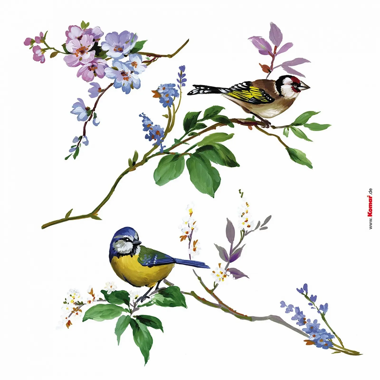 Наклейка на окно Komar Wedding Birds 16007 31 x 31 см 2 листа, фото №4