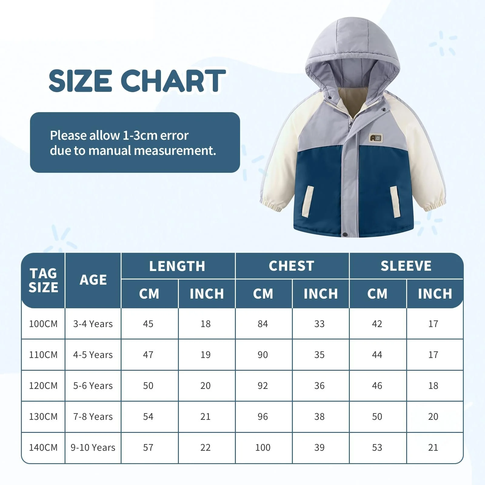 Вітрозахисне дитяче пальто JiAmy для хлопчиків з капюшоном на осінь та зиму, фото №7