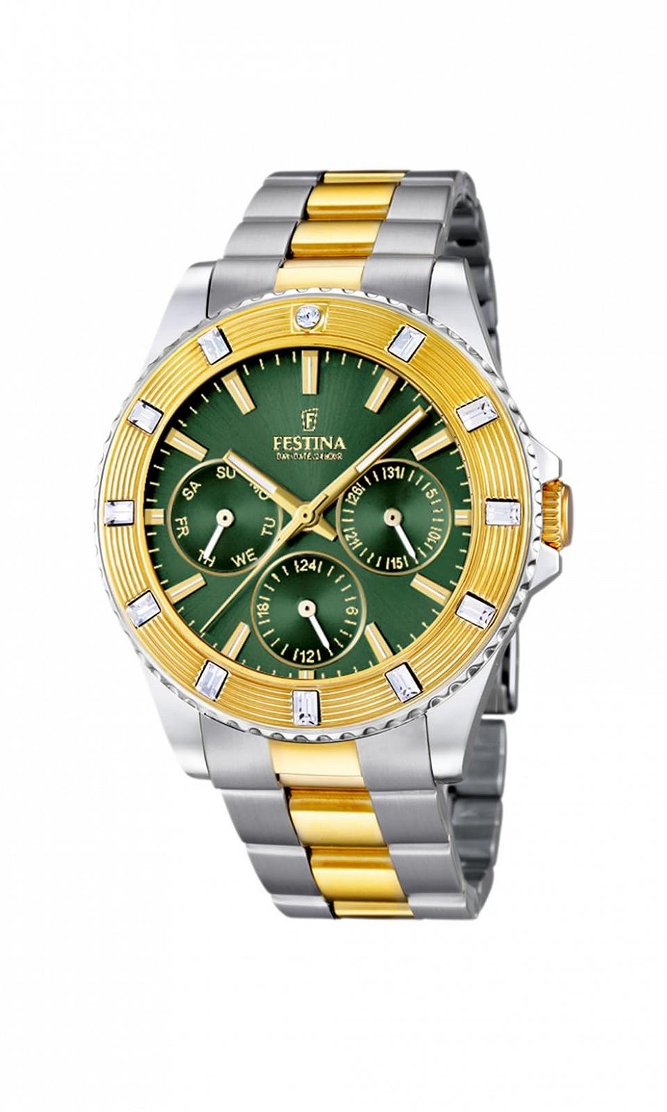 Женские часы Festina F16696/4 Корпус из нержавеющей стали Браслет Multi Цвет: нержавеющая сталь, фото №1