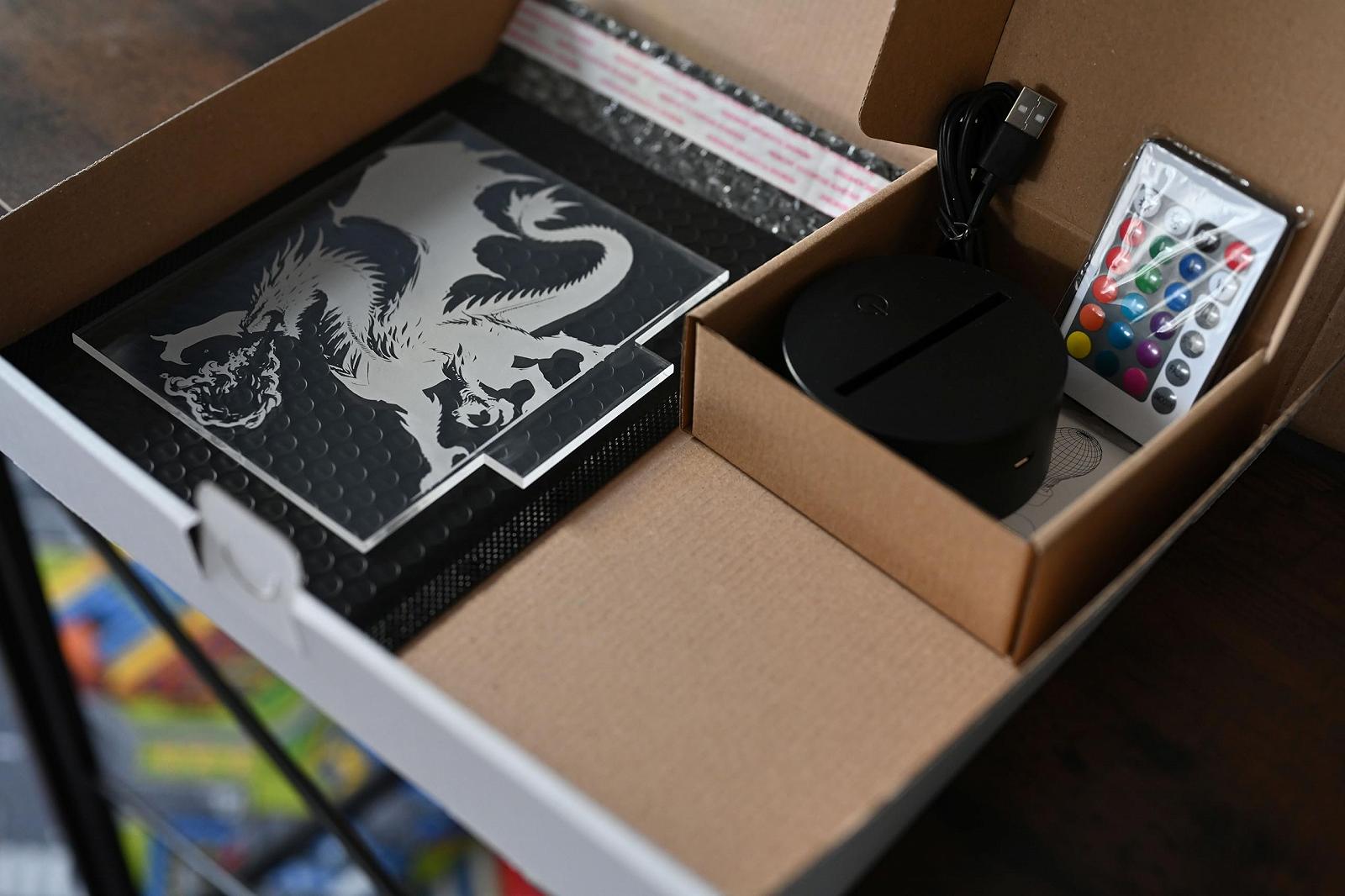 Настольная лампа Magic Dragon LED Art Deco Черная, фото №8