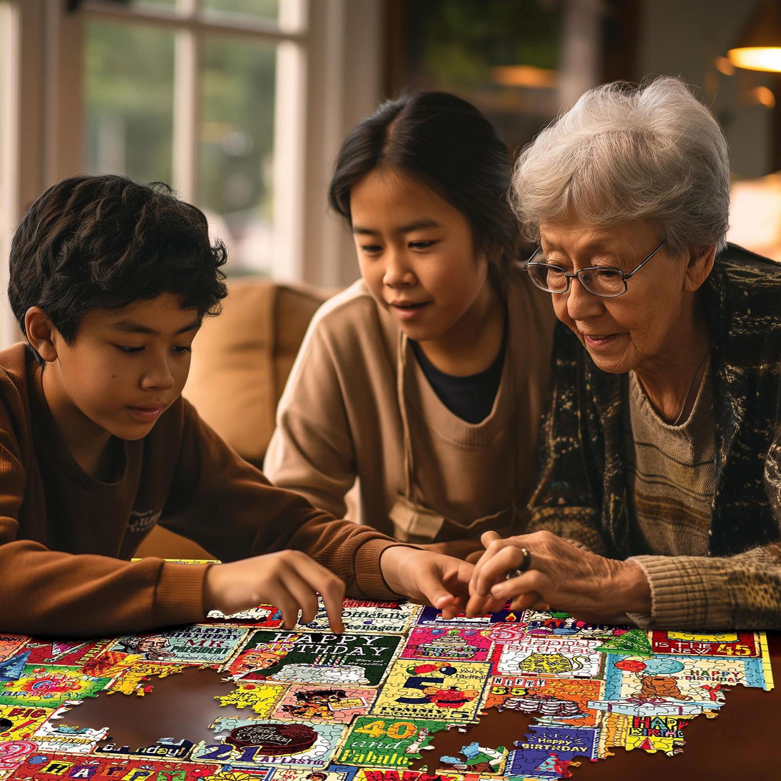 Пазл White Mountain Happy Birthday Колаж 1000 деталей, фото №5