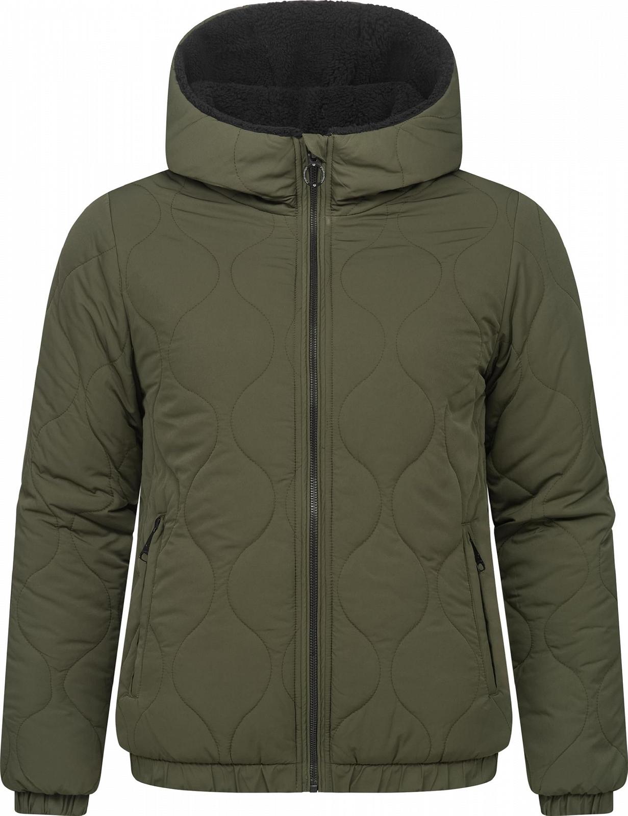 Куртка Teddy Fleece двухсторонняя Ragwear Qaria Женская стеганая куртка с капюшоном, фото №5