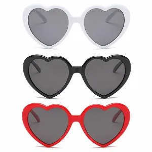 Солнцезащитные очки Сердце YAMEIZE Винтаж 90-х synthetic.ua - Фото 1