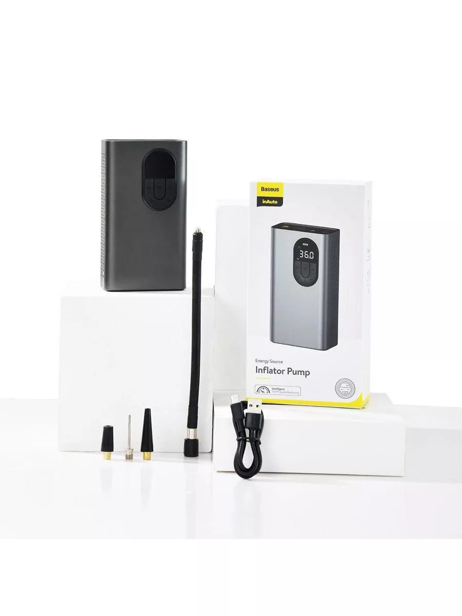 Автомобільний насос Baseus Tarnish Energy Source Inflator Pump, фото №2