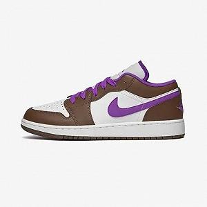 Кроссовки Jordan 1 Low Purple Mocha 36.5 synthetic.ua - Фото 1