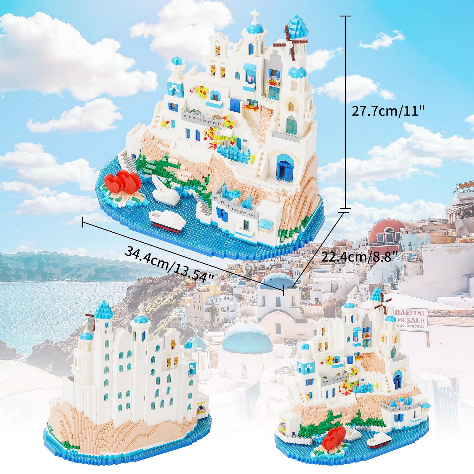 Набор блоков LULUFUN Architecture Aegean Sea Mini 5810 элементов, фото №2