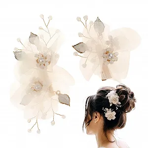 Заколка для волос Perlen, 2 шт. Декоративные заколки для волос с классическим жемчугом. - Фото 1