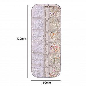 Стрази для нігтів Форма Чисто Біла Перлина Різні Розміри synthetic.ua - Фото 1