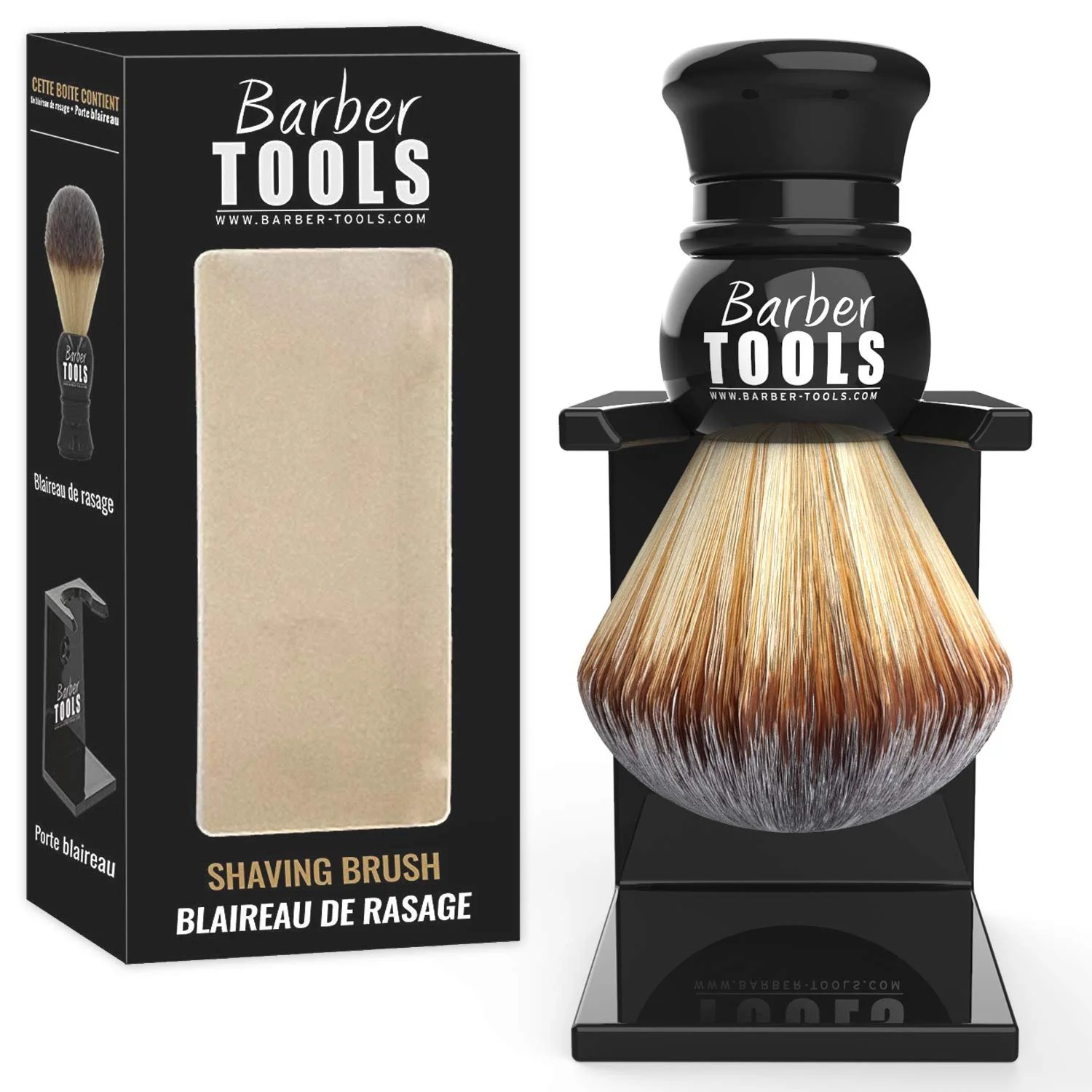 Помазок для бритья BARBER TOOLS 23 мм синтетический ворс, фото №1 Помазок для бритья BARBER TOOLS 23 мм синтетический ворс, фото №1