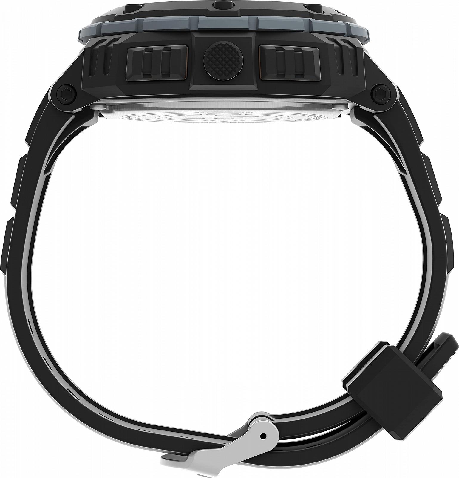 Мужские часы Timex Expedition Vibe Shock TW4B24200, 50 мм, смола, черный, Expedition Rugged Digital Vibe Shock, фото №2