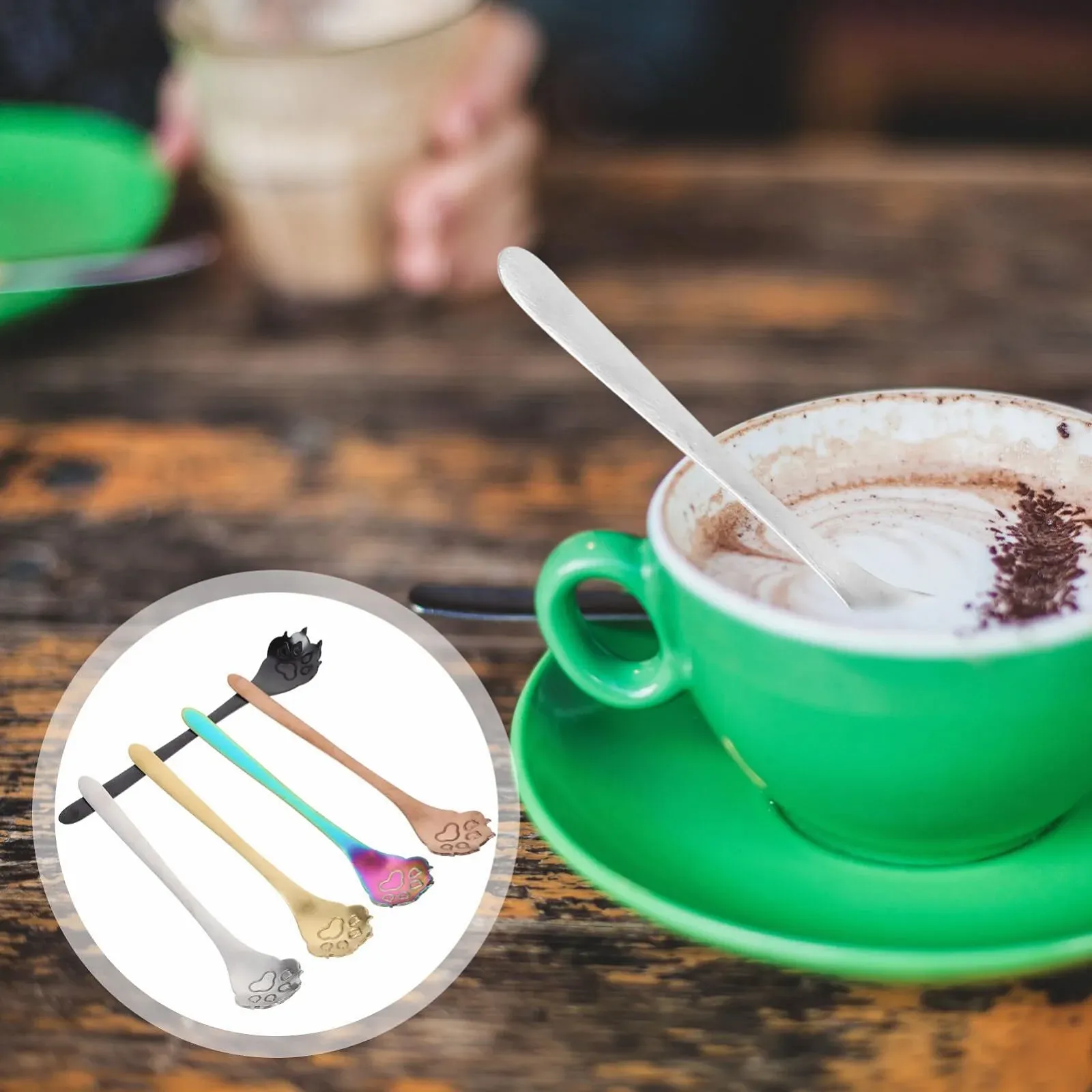 Ложка для кави Luxshiny 5 шт. з нержавіючої сталі, фото №6