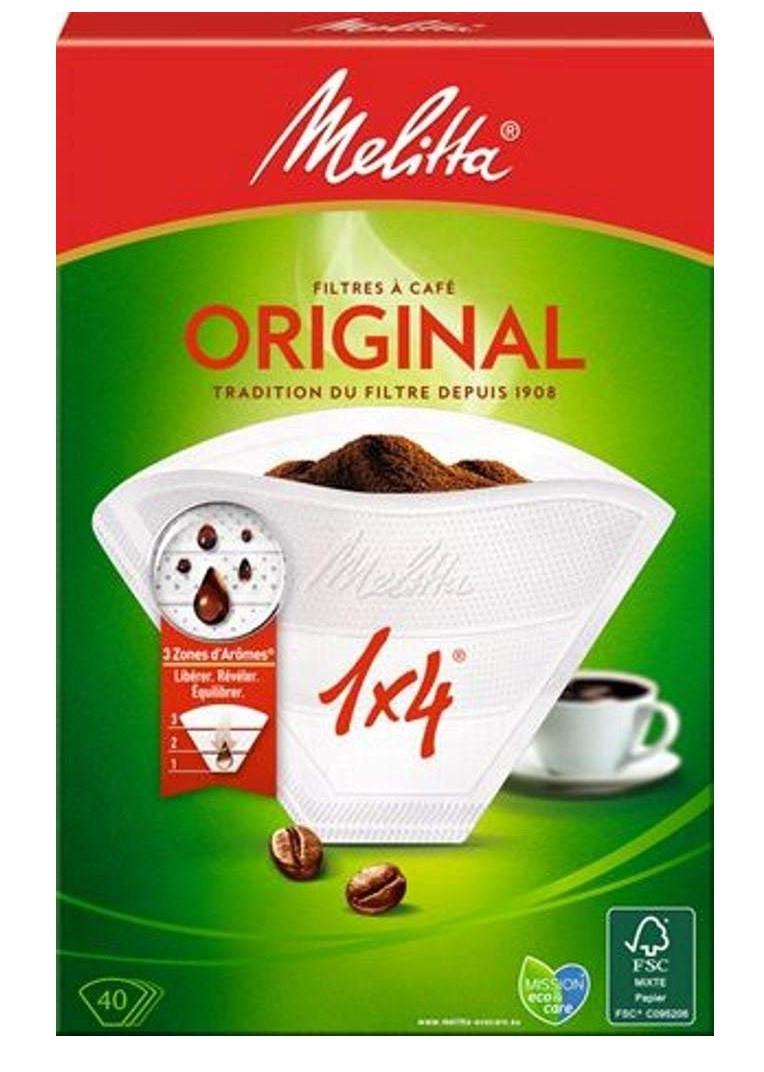 Фильтры Melitta 1x4 белые, фото №1