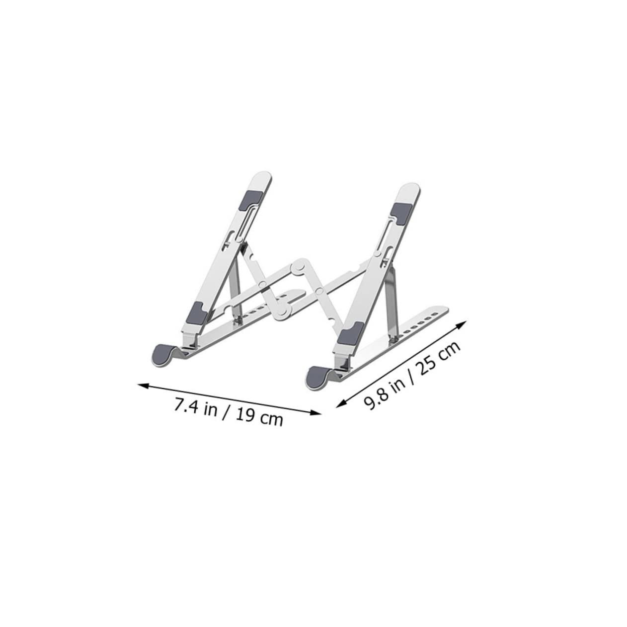Регульована складна підставка для ноутбука NOLITOY з алюмінієвого сплаву, ергономічна металева, фото №6