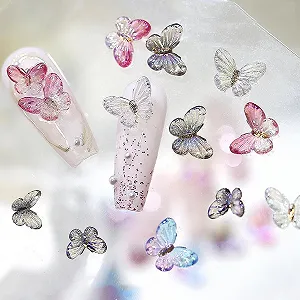 3D Підвіски-метелики для нігтів