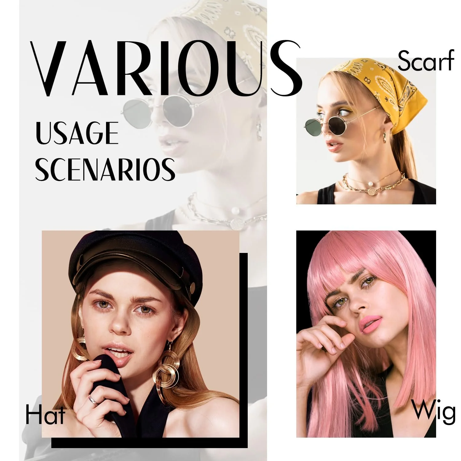 Пов'язка для перуки Dreamlover Нековзка регульована, фото №5