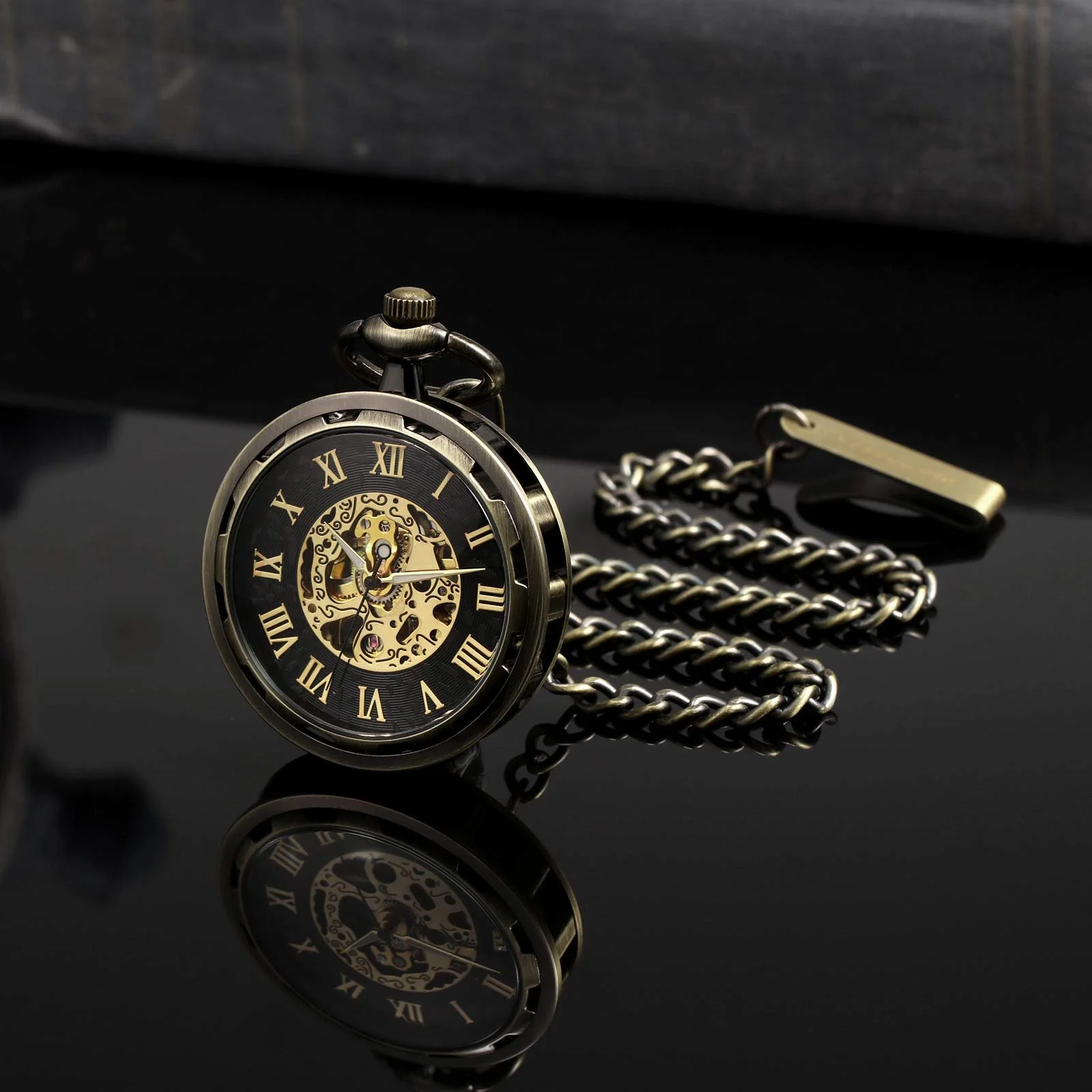 Кишеньковий годинник TREEWETO з ланцюжком, чоловічий, аналоговий, фото №5 Кишеньковий годинник TREEWETO з ланцюжком, чоловічий, аналоговий, фото №5