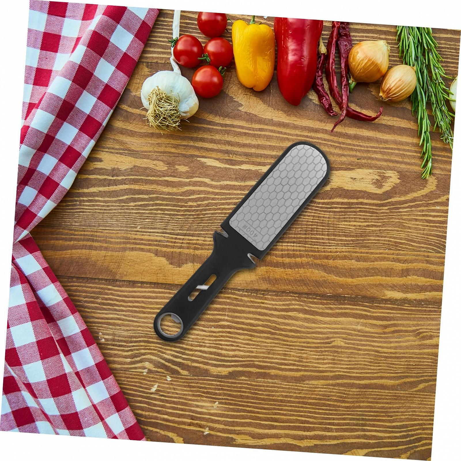 Точилка для ножей VALICLUD многофункциональная из нержавеющей стали с эргономичной ручкой портативная, фото №9