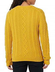 Джемпер Amazon Essentials Чоловічий 100% бавовна, кабельна в'язка, довгий рукав, круглий виріз synthetic.ua - Фото 1