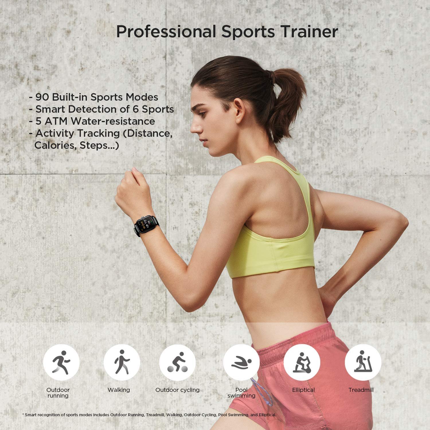 Смарт-годинник Amazfit GTS 2 AMOLED Always-on Display, Bluetooth-дзвінки, 3 ГБ музичної пам'яті, 90 спортивних режимів, моніторинг серцевого ритму та SpO2, GPS, фото №8