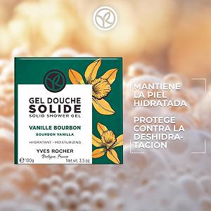 Твердый гель для душа Yves Rocher Vanilla Bourbon 100 г synthetic.ua - Фото 1