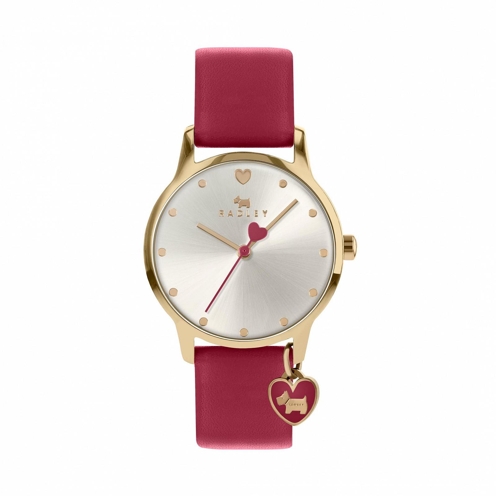 Жіночий годинник РАДЛІ RY2920A Червоний Cranberry Серце Циферблат Шкіряний ремінець, cranberry, Ремінець, фото №1