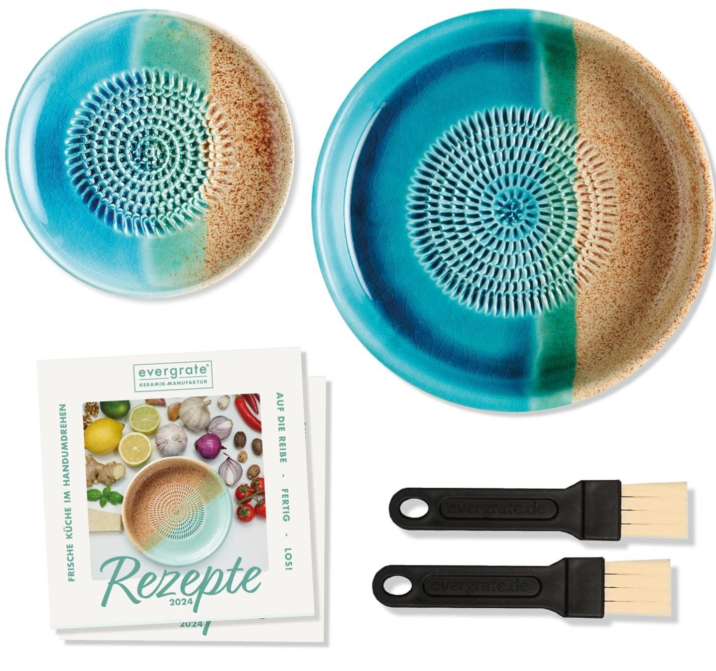 Терка-тарелка evergrate Geniales Duo Ocean Motif, фото №1 Терка-тарелка evergrate Geniales Duo Ocean Motif, фото №1