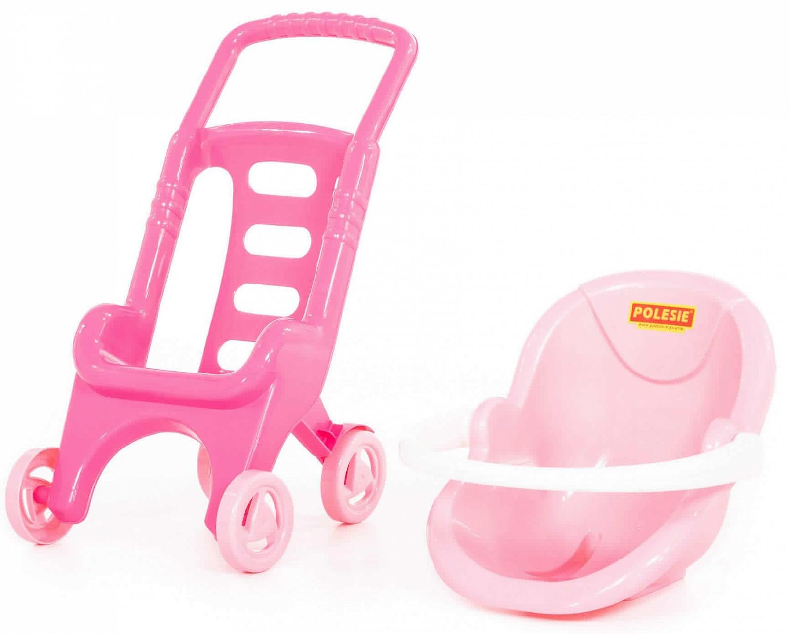 Набор Polesie Pink Line 2-in-1 Коляска для кукол Спортивная коляска с люлькой, фото №1