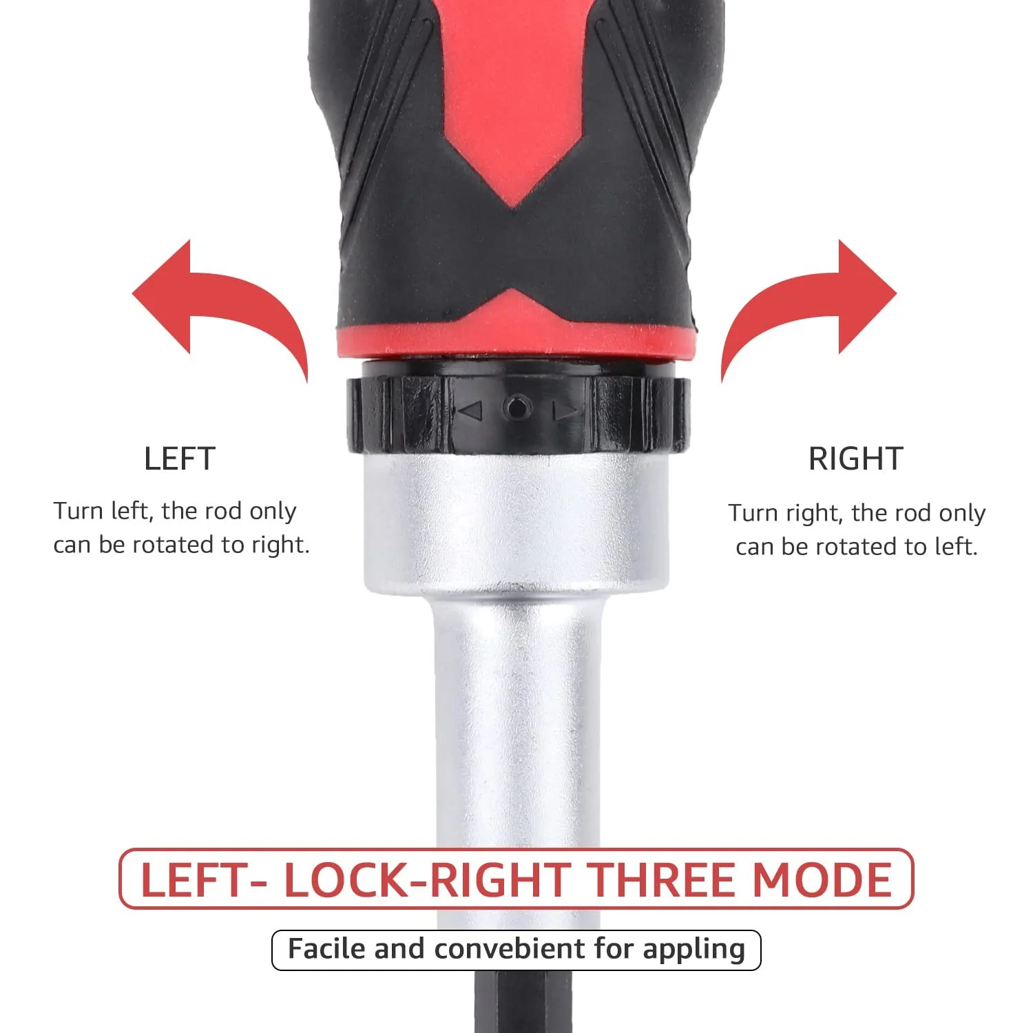 Набір магнітних реверсивних викруток Amazon Basics 41 Piece Сріблястий, фото №4