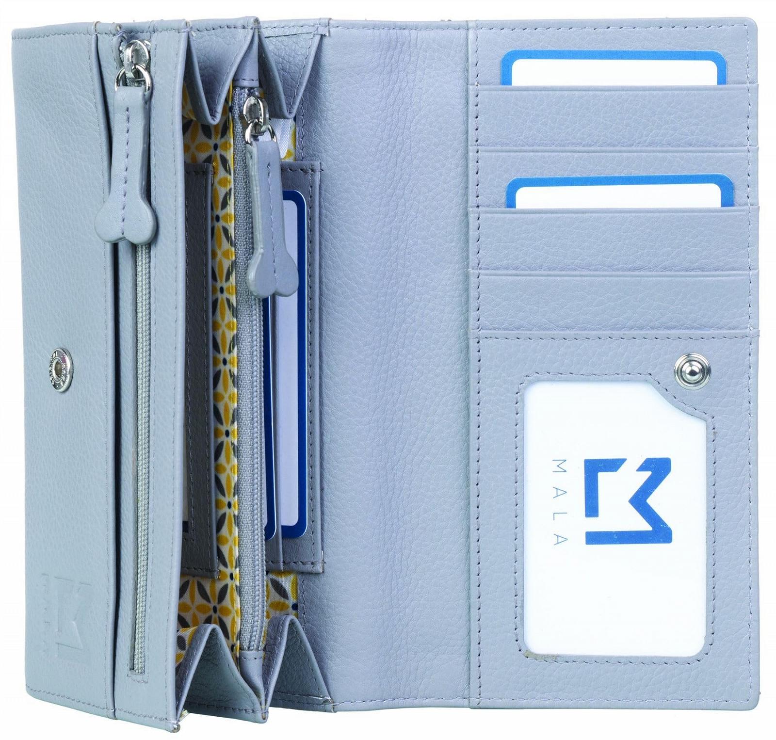 Кошелек Mala Leather Pet Shop Pals Collection RFID Blocking 3648_89, серый, стандартный размер, фото №2