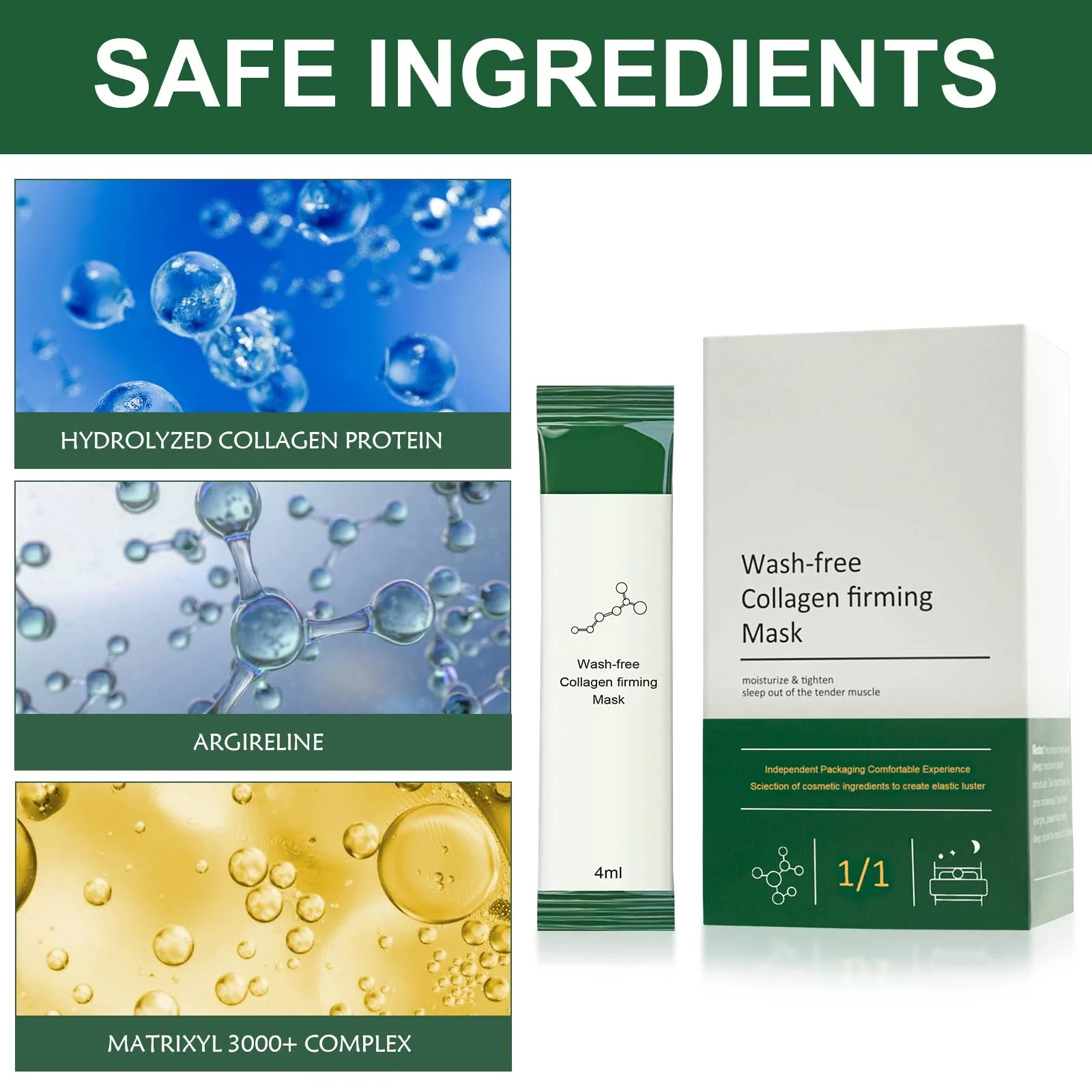 Маска для лица Collagen Firming, 40 шт, фото №6