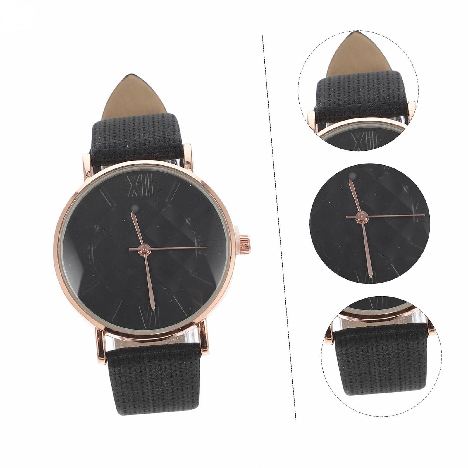 Жіночий годинник LIFKOME Тонкий Годинник з циферблатом Чорний Штучна шкіра, фото №4