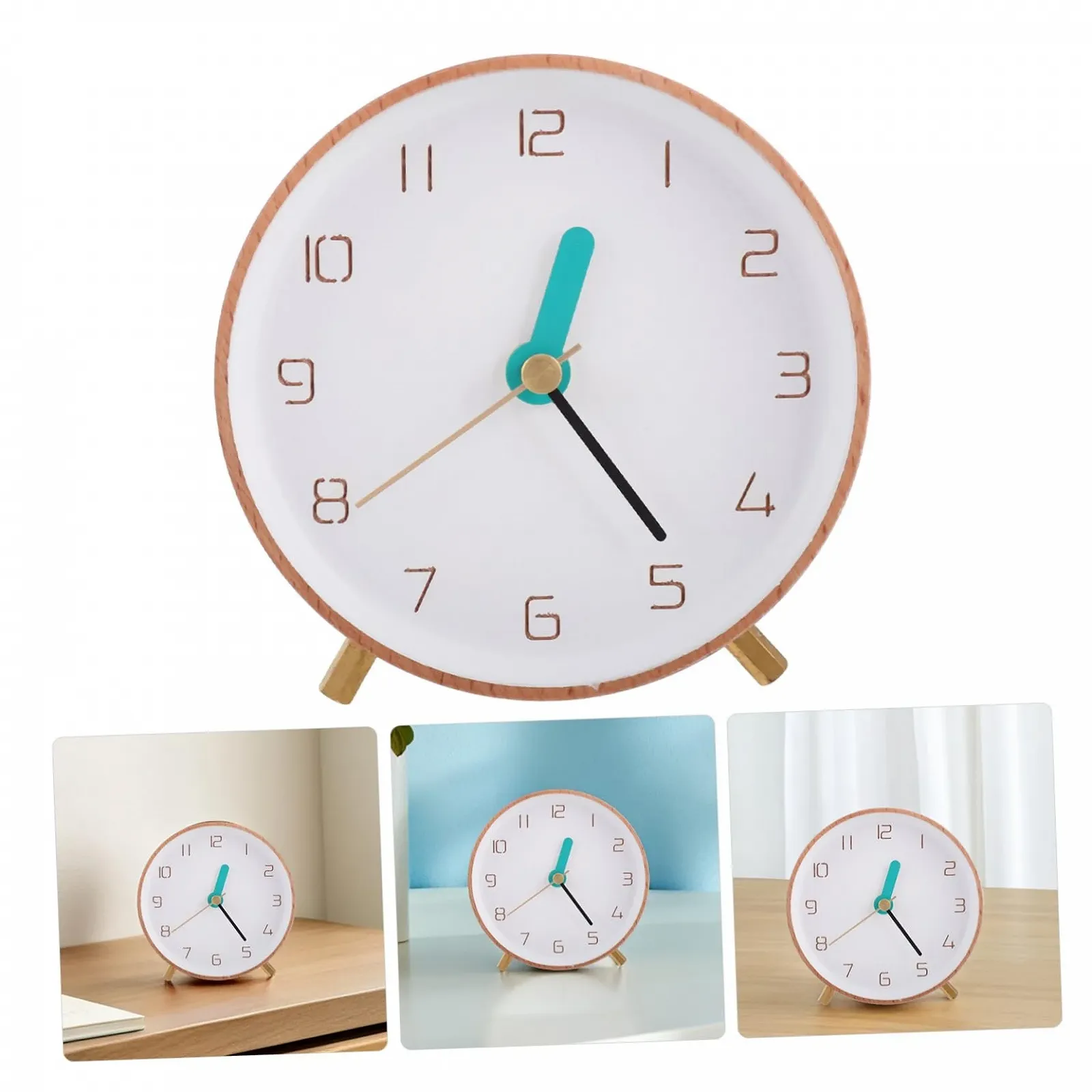 Годинник Настільний PartyKindom Дерев'яний Аналоговий Мінімалістичний Великі Цифри, фото №9 Годинник Настільний PartyKindom Дерев'яний Аналоговий Мінімалістичний Великі Цифри, фото №9