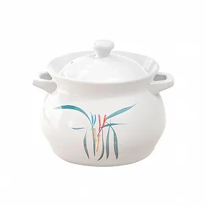 Кастрюля керамическая для супа с гладкой внутренней стенкой термостойкая - Фото 1